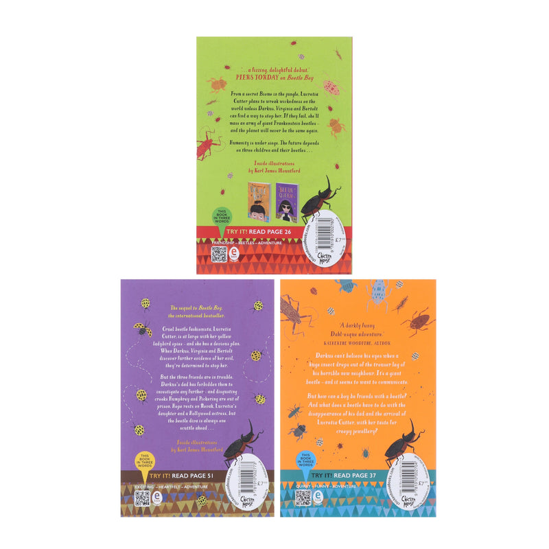 Beetle Boy Series by M.G. Leonard 3 Books Collection Set - Ages 9+ - Paperback 9-14 Chicken House Ltd