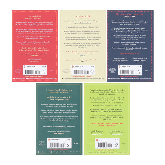 Hawthorne and Horowitz Mysteries Series by Anthony Horowitz 5 Books Collection Set - Fiction - Paperback Fiction Penguin Random House