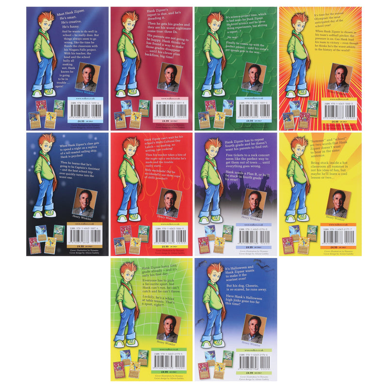 Hank Zipzer Collection by Henry Winkler and Lin Oliver 10 Books Collection - Ages 7-9 - Paperback B2D DEALS Walker Books Ltd
