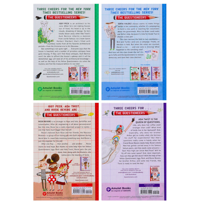 Questioneers Chapter Book Collection by Andrea Beaty & David Roberts 4 ...