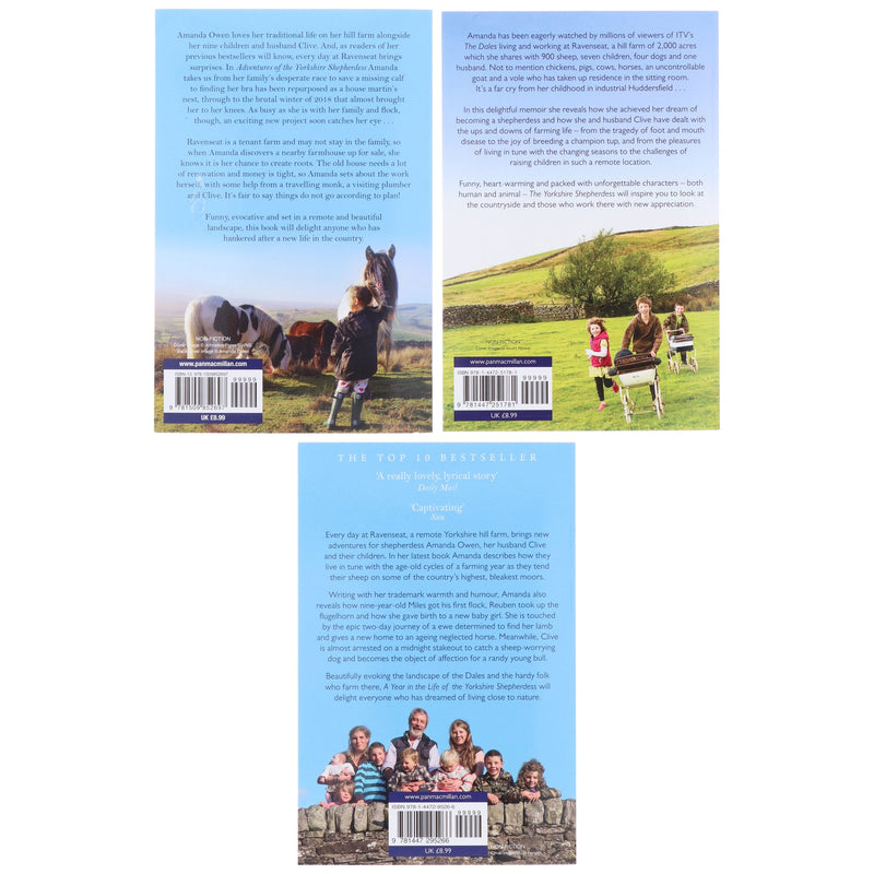 The Yorkshire Shepherdess 3 Books Collection by Amanda Owen - Non-Fiction - Paperback Non-Fiction Pan Macmillan