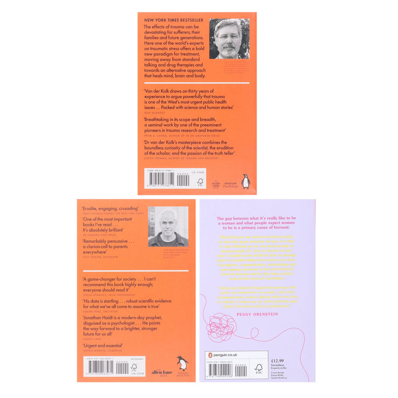 The Anxious Generation, The Body Keeps the Score & Burnout 3 Books Collection Set - Non Fiction - Paperback Non-Fiction Penguin Random House