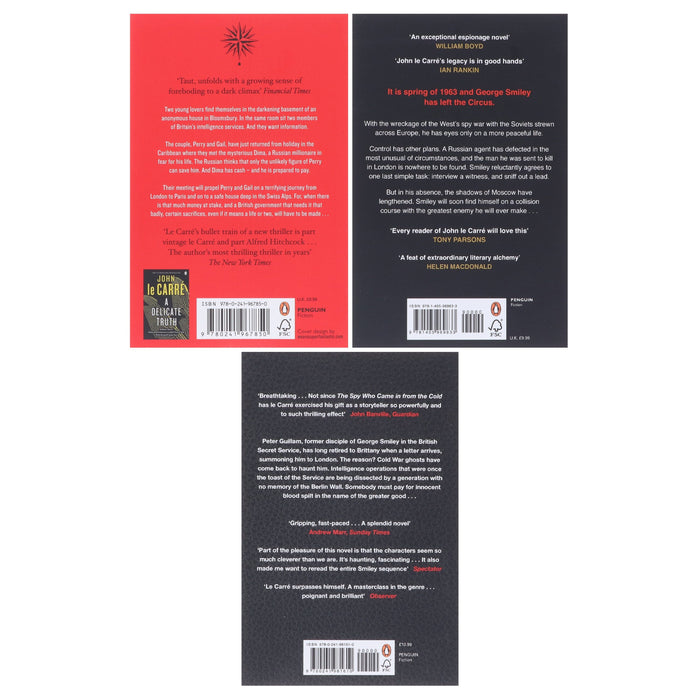 John le Carré & Nick Harkaway Novel 3 Books Collection Set - Fiction - Paperback Fiction Penguin Random House