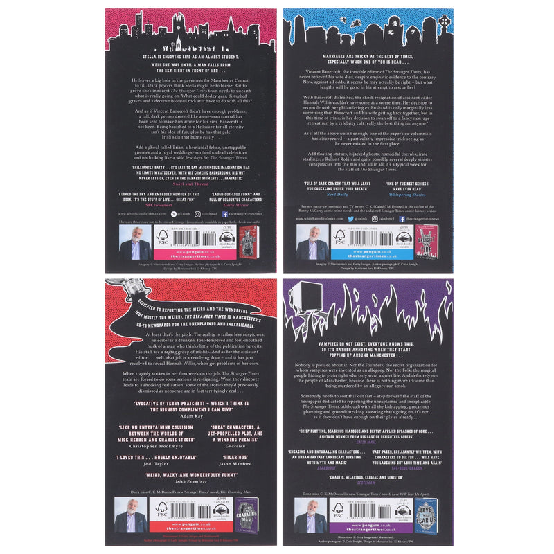 The Stranger Times Series by C. K. McDonnell 4 Books Collection Set - Fiction - Paperback Fiction Penguin Random House