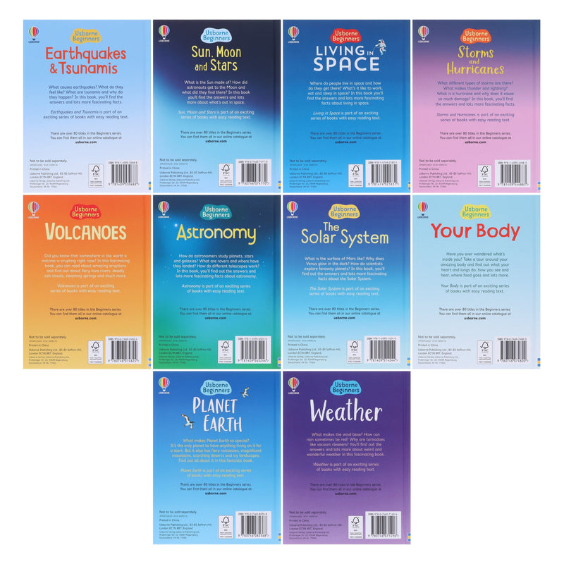 Usborne Beginners Science 10 Books Collection Set - Ages 4-10 - Hardback 5-7 Usborne Publishing Ltd
