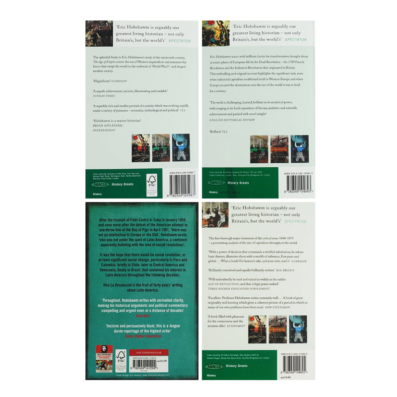 Eric Hobsbawm 4 Books Collection Set - Non Fiction - Paperback Non-Fiction Abacus