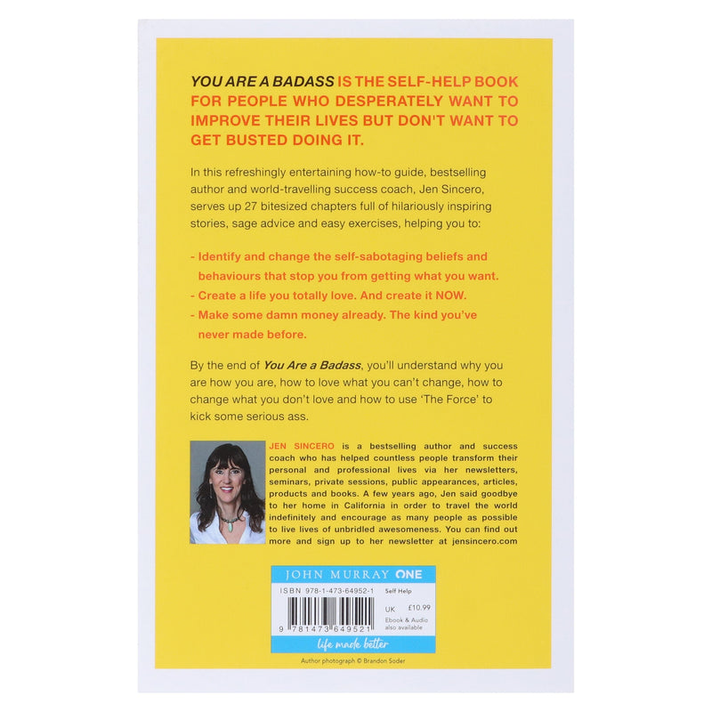 You Are a Badass: How to Stop Doubting Your Greatness and Start Living an Awesome Life by Jen Sincero - Non Fiction - Paperback Non-Fiction Hachette