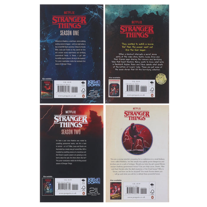 Stranger Things Collection 4 Books Set - Ages 7-14 - Paperback 7-9 Penguin Random House