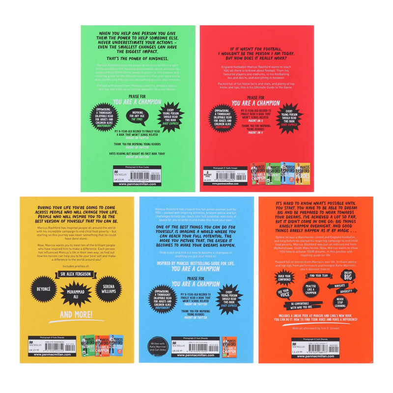 Marcus Rashford's You Can Do It: 5 Books Collection Set - Ages 10-14 - Paperback 9-14 Pan Macmillan