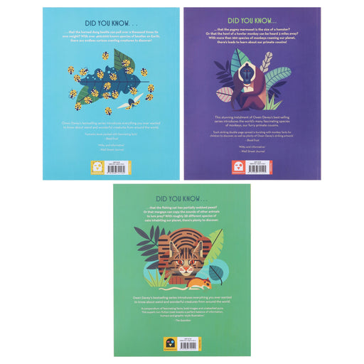 About Animals Series by Owen Davey 3 Books Collection Set - Ages 7+ - Paperback 7-9 Flying Eye Books