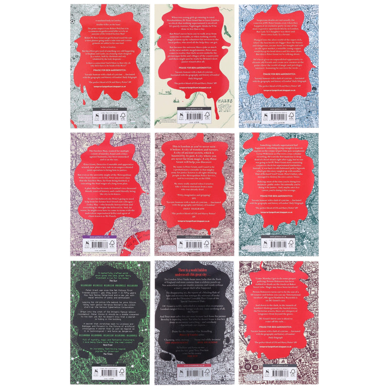 Rivers of London Series by Ben Aaronovitch: Books 1-9 Collection Set - Fiction - Paperback Fiction Hachette