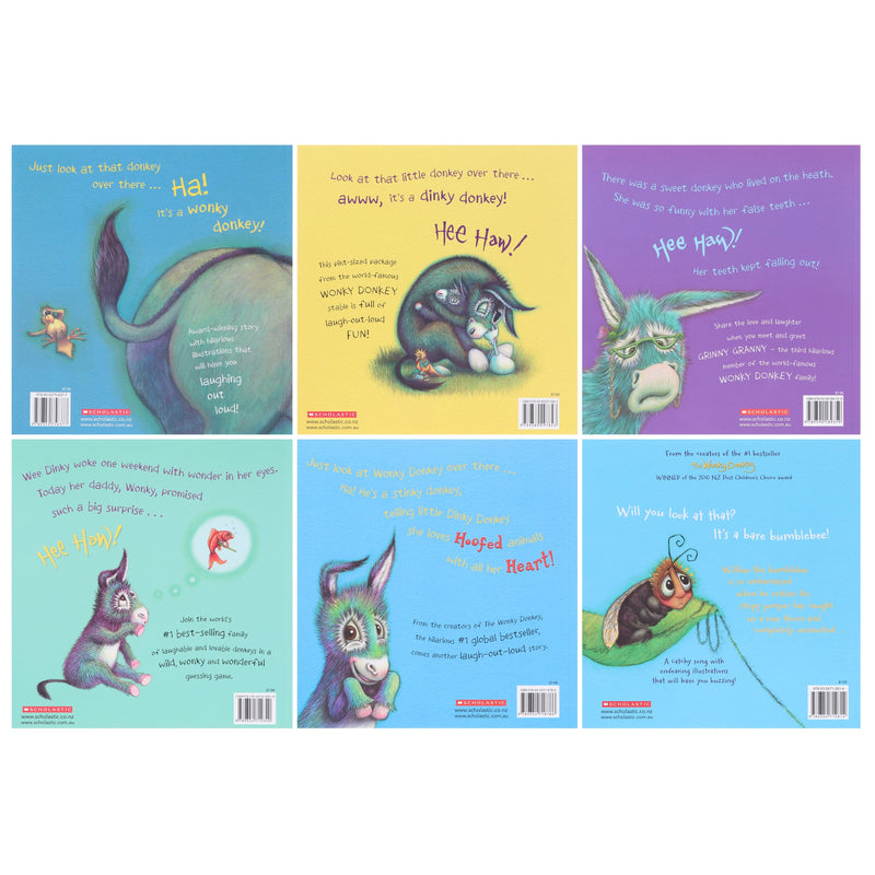 Wonky Donkey Series by Craig Smith & Maureen Thomson Illustrated 6 Books Collection Set - Ages 3+ - Paperback 3-5 Scholastic