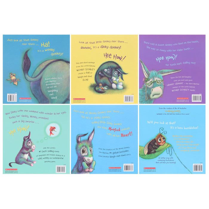 Wonky Donkey Series by Craig Smith & Maureen Thomson Illustrated 6 Books Collection Set - Ages 3+ - Paperback 3-5 Scholastic