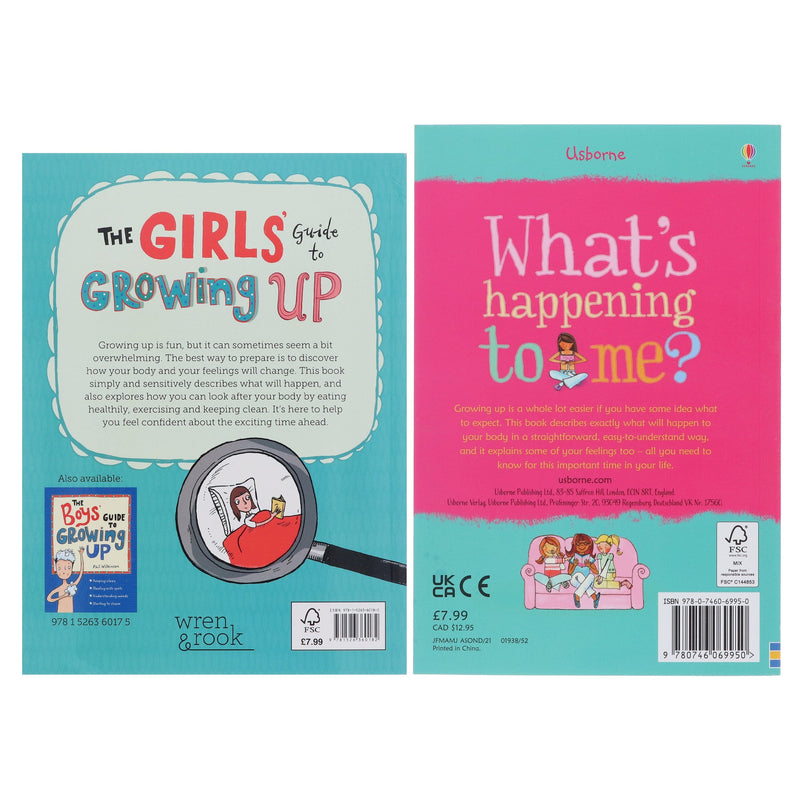 What's Happening to Me? & The Girls Guide to Growing Up By Susan Meredith & Anita Naik 2 Books Collection Set - Ages 8-14 - Paperback 9-14 Usborne Publishing Ltd