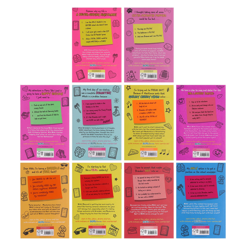 Dork Diaries Series (Vol. 1-10) By Rachel Renee Russell 10 Books Collection - Ages 9-14 - Paperback B2D DEALS Simon & Schuster