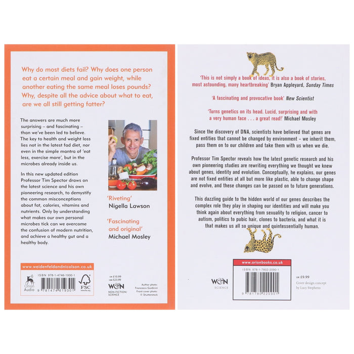 The Diet Myth & Identically Different: by Professor Tim Spector 2 Books Collection Set - Non Fiction - Paperback Non-Fiction Hachette