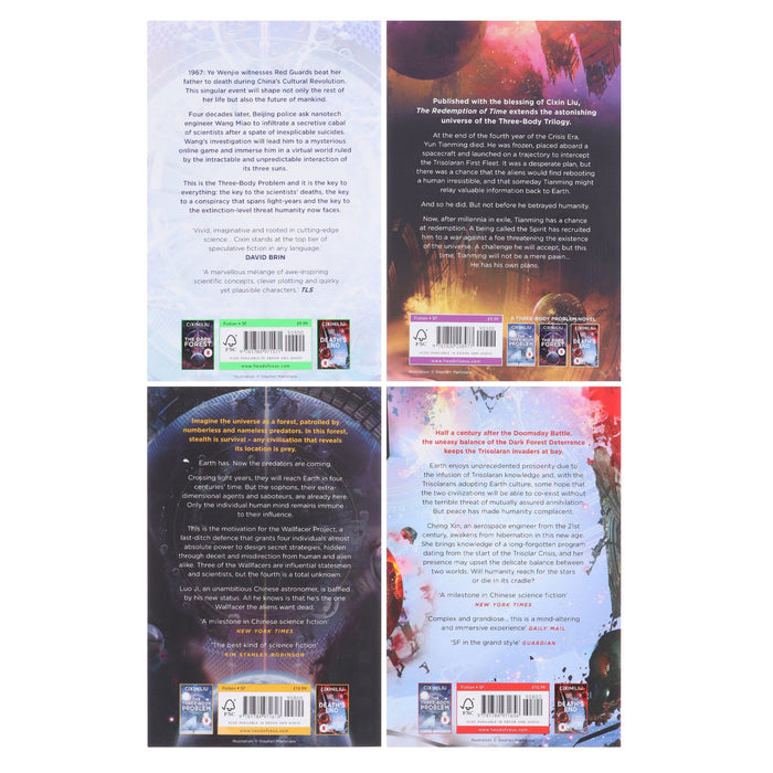 The Three-Body Problem Novels By Cixin Liu & Baoshu 4 Books Collection Set - Fiction - Paperback B2D DEALS Head of Zeus