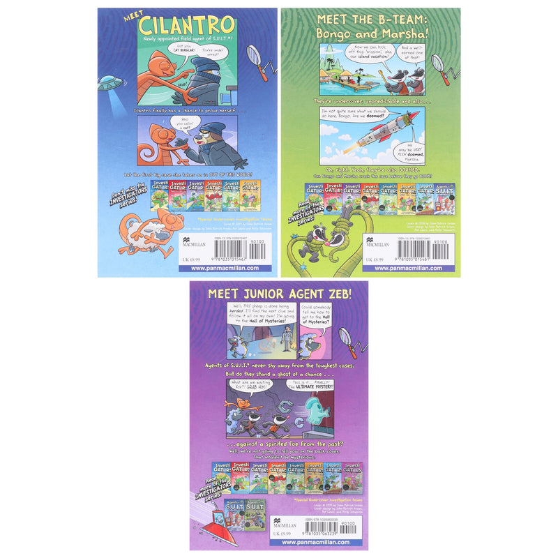 InvestiGators: Agents of S.U.I.T. Series by John Patrick Green 3 Books Collection Set - Ages 7-11 - Paperback Graphic Novels Macmillan