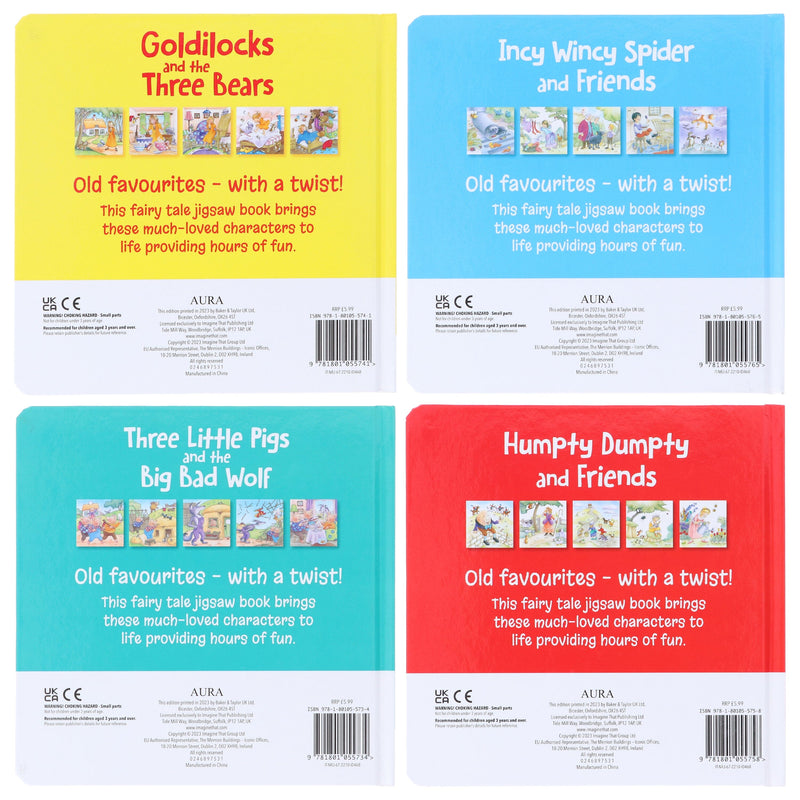 Five 16-Piece Jigsaws! Collection 4 Picture Books Set - Ages 3+ - Board Book 3-5 Imagine That Publishing Ltd