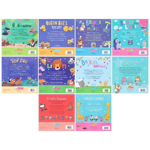 Children's Amazing Animals Illustrated 10 Picture Books Collection Set - Ages 3+ - Paperback 3-5 Make Believe Ideas