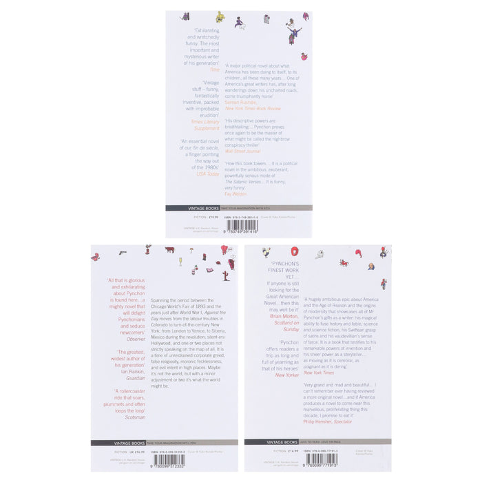 Thomas Pynchon Collection (Mason & Dixon, Vineland & Against the Day) 3 Books Set - Fiction - Paperback Fiction Penguin Random House