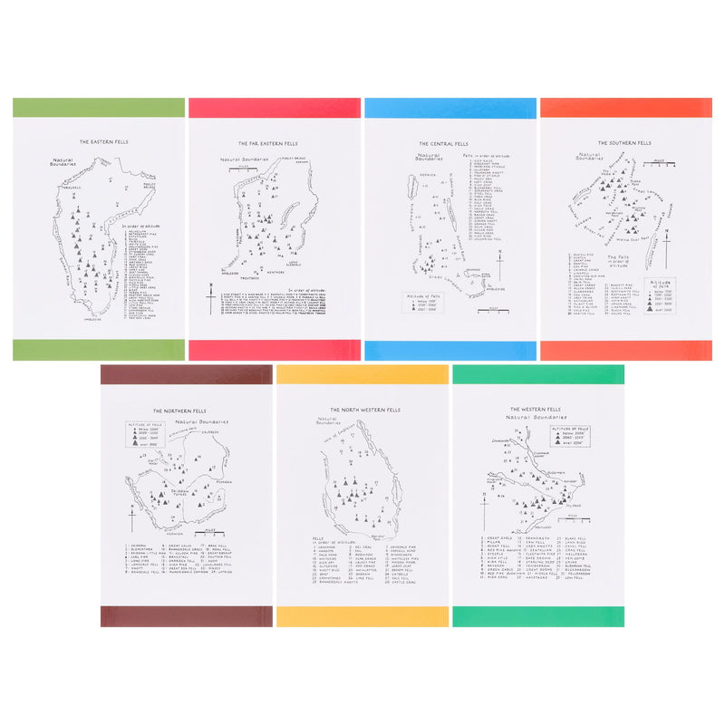 The Pictorial Guides to the Lakeland Fells by Alfred Wainwright: 50th Anniversary Edition 7 Books Box Set - Non-Fiction - Paperback B2D DEALS Frances Lincoln Publishers Ltd