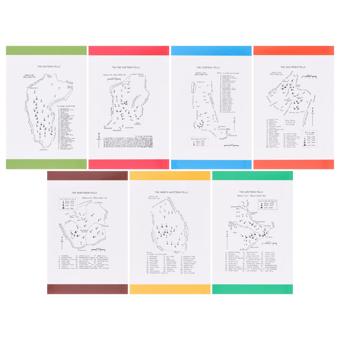 The Pictorial Guides to the Lakeland Fells by Alfred Wainwright: 50th Anniversary Edition 7 Books Box Set - Non-Fiction - Paperback B2D DEALS Frances Lincoln Publishers Ltd