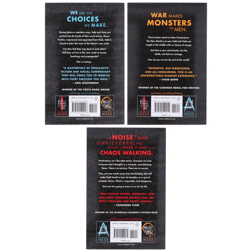 Chaos Walking Series By Patrick Ness 3 Books Box Set - Ages 14+ - Paperback Young Adult Walker Books Ltd