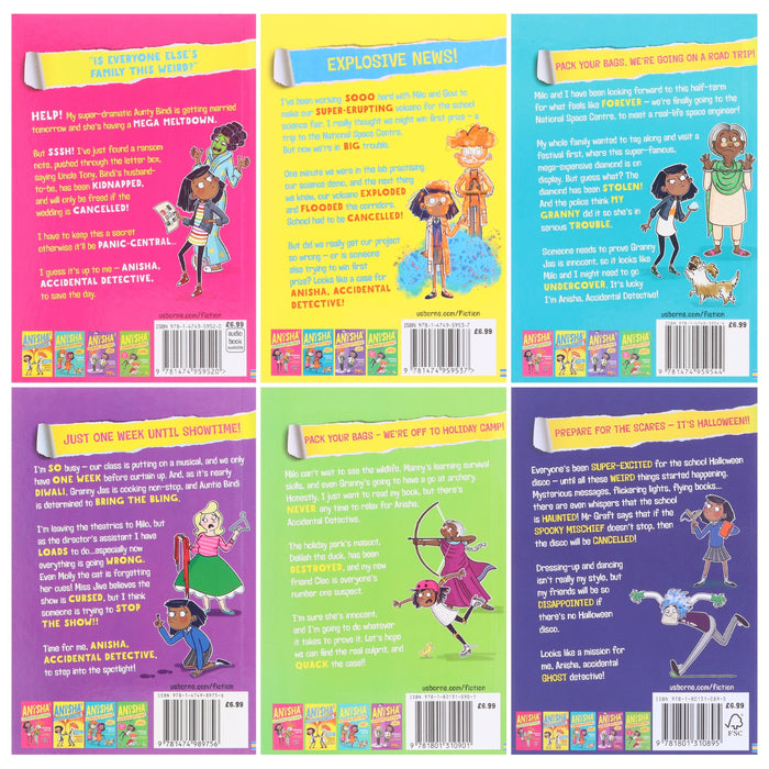 Anisha Accidental Detective Series By Serena Patel 6 Books Collection Set - Ages 7-11 - Paperback 7-9 Usborne Publishing Ltd
