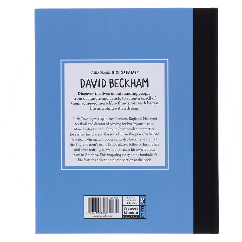 David Beckham (Little People, BIG DREAMS Series) by Maria Isabel Sanchez Vegara - Ages 6+ - Hardback 5-7 Frances Lincoln Publishers Ltd