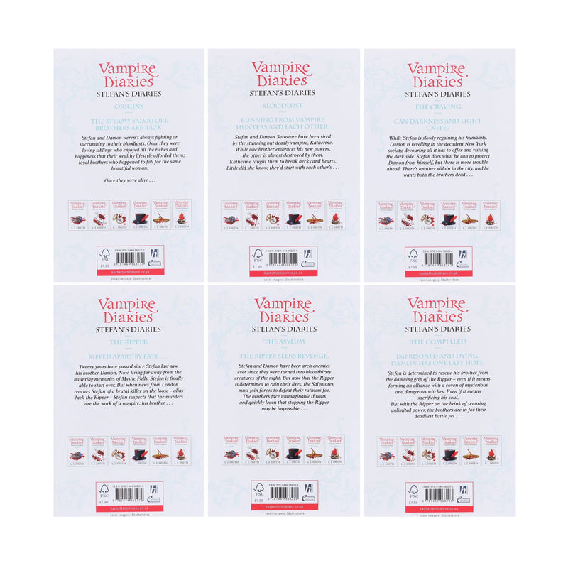 Vampire Diaries Stefan's Diaries The Complete Collection Books 1-6 Box Set by L. J. Smith - Ages 14+ - Paperback Young Adult Hachette Children's Group