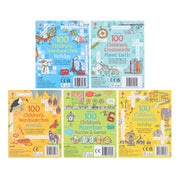 Usborne: 100 Children's Puzzles, Crosswords & Wordsearches by Phillip Clarke 5 books Collection Set - Ages 7+ - Paperback 7-9 Usborne Publishing Ltd