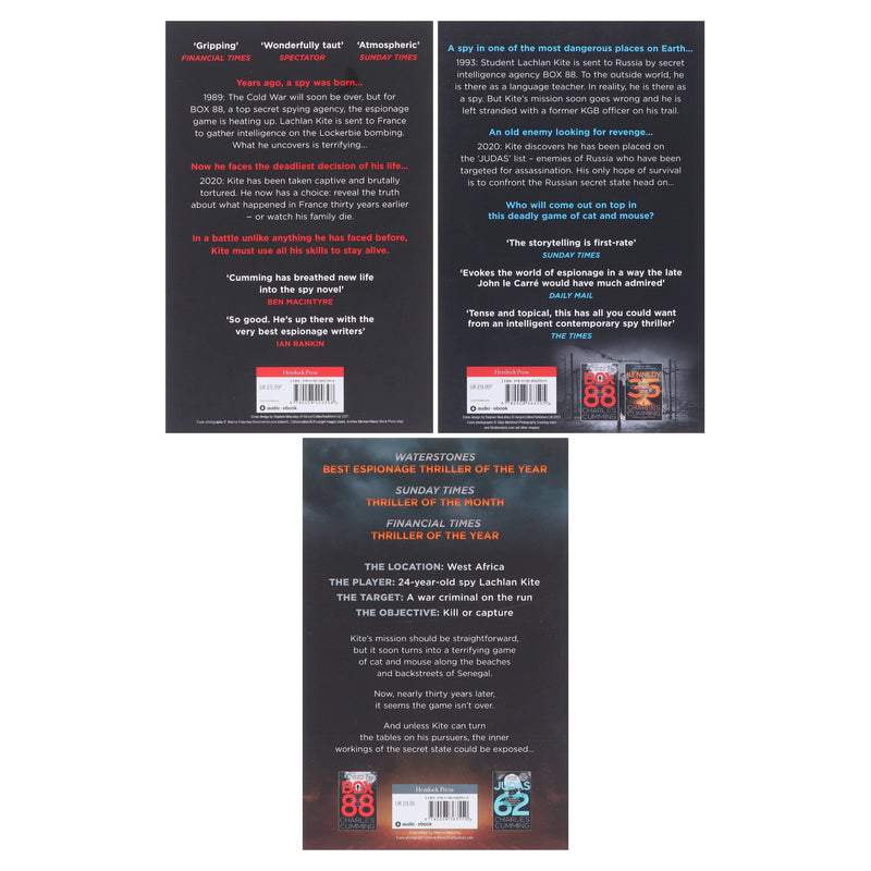 BOX 88 Thriller Series by Charles Cumming 3 Books Collection Set - Fiction - Paperback Fiction HarperCollins Publishers