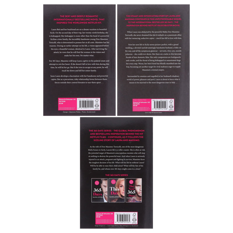 365 Days Series By Blanka Lipinska 3 Books Collection Set - Fiction - Paperback Fiction Simon & Schuster