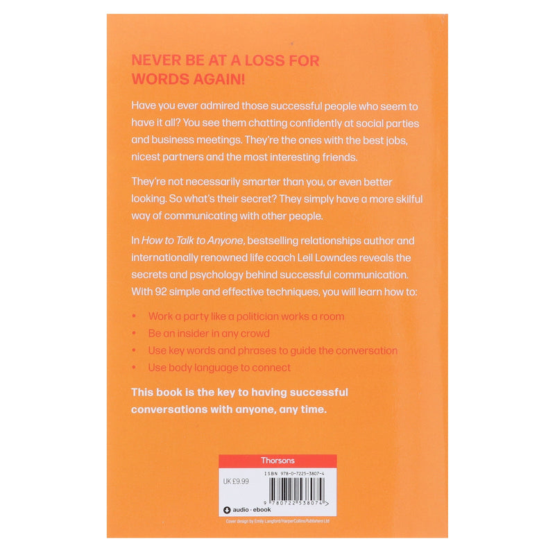 How to Talk to Anyone: 92 Little Tricks For Big Success In Relationships: by Leil Lowndes - Non Fiction - Paperback Non-Fiction HarperCollins Publishers