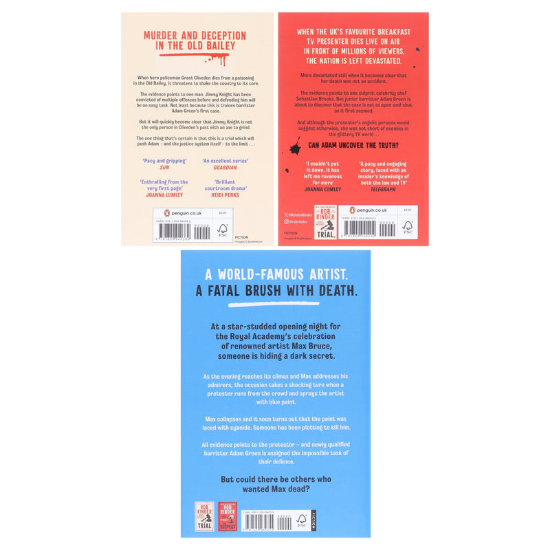 Rob Rinder Collection (The Trial, The Suspect & The Protest) 3 Books Set - Fiction - Paperback/Hardback Fiction Penguin Random House