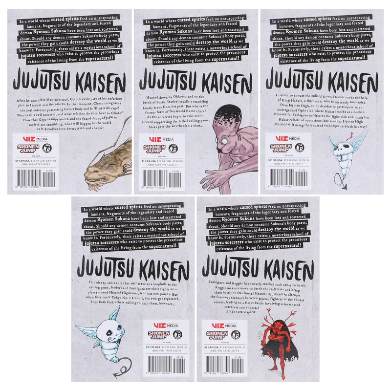 Jujutsu Kaisen Series (Book 16-20) By Gege Akutami 5 Books Collection Manga Set - Ages 16+ - Paperback Graphic Novels Viz Media, Subs. of Shogakukan Inc