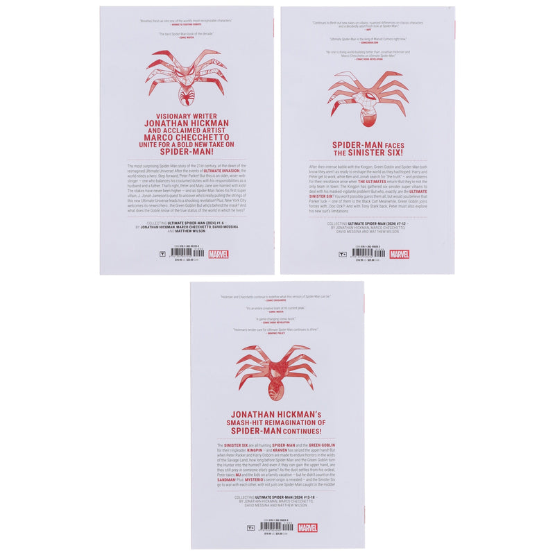 Ultimate Spider-Man by Jonathan Hickman (Vol 1-3) 3 Graphic Novels Set - Ages 12+ - Paperback Graphic Novels Marvel Comics