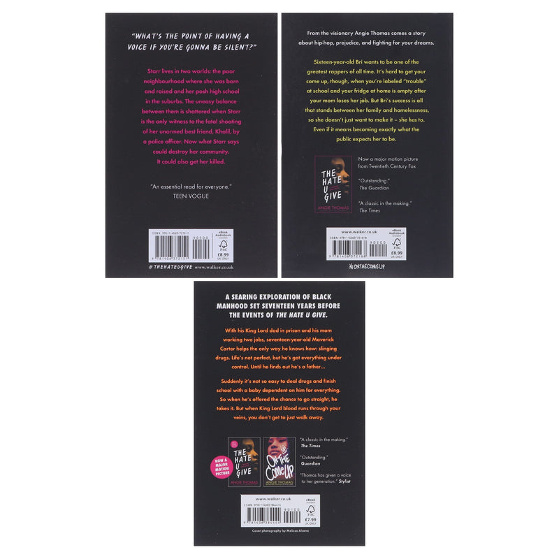 The Hate U Give Series 3 Books Collection By Angie Thomas - Ages 14+ - Paperback Fiction Walker Books Ltd