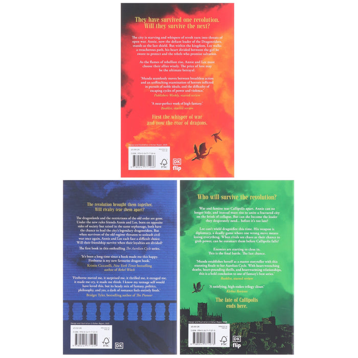 The Aurelian Cycle Trilogy by Rosaria Munda 3 Books Collection Set - Ages 14+ - Paperback Young Adult DK