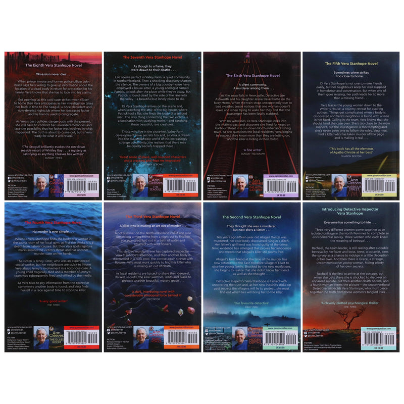 Vera Stanhope by Ann Cleeves 8 Books Collection Set - Fiction - Paperback Fiction Pan Macmillan