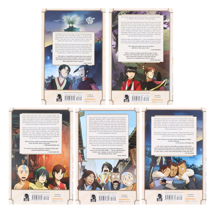 Avatar: The Last Airbender by Gene Luen Yang & Others 5 Books Collection Omnibus Boxed Set - Ages 8+ - Paperback Graphic Novels Dark Horse Comics