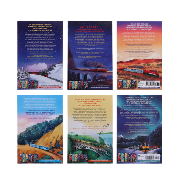 Adventures on Trains By M. G. Leonard & Sam Sedgman 6 Books Collection Set - Ages 9-11 - Paperback 9-14 Pan Macmillan