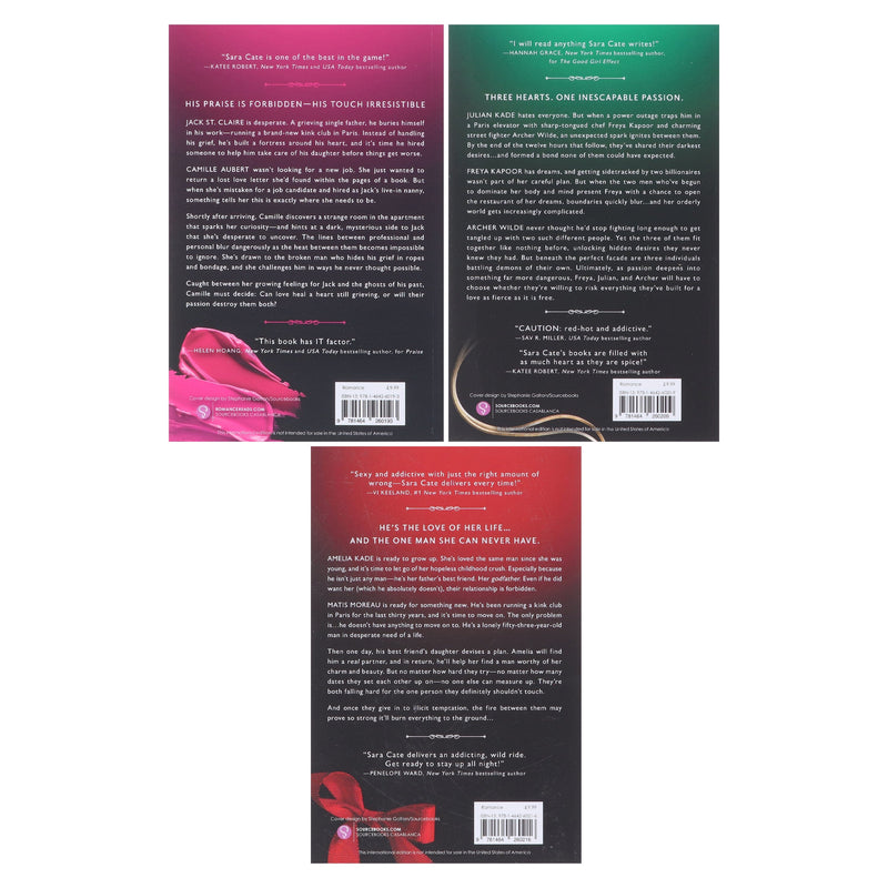 Salacious Legacy Series by Sara Cate 3 Books Collection Set - Fiction - Paperback Fiction Sourcebooks