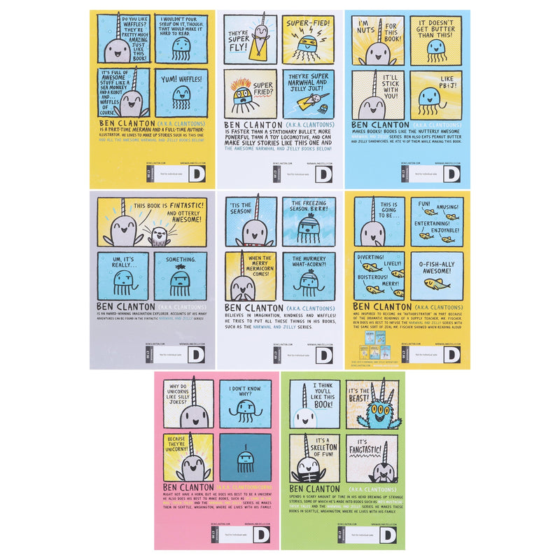 Narwhal and Jelly Series By Ben Clanton 8 Books Collection Set - Ages 4-8 - Paperback 5-7 HarperCollins Publishers