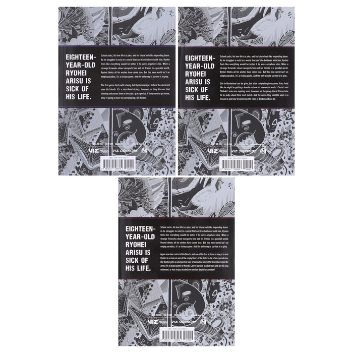 Alice in Borderland (Vol. 1-3) by Haro Aso 3 Books Collection Manga Set - Fiction - Paperback Graphic Novels Viz Media, LLC