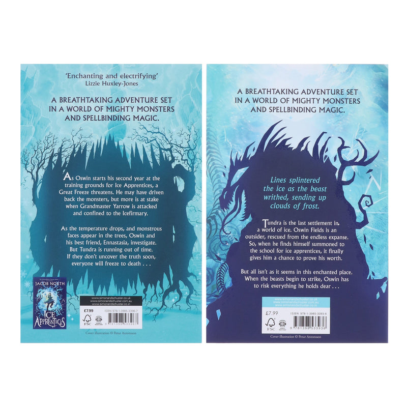 Ice Apprentices Series by Jacob North 2 Books Collection Set - Ages 9+ - Paperback 9-14 Simon & Schuster