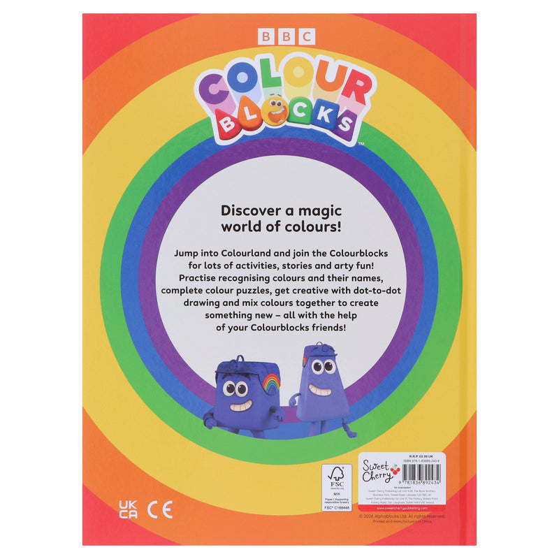 Colourblocks Annual 2027: Packed with Puzzles, Colouring and Stories! - Ages 3-5 - Hardback 3-5 Sweet Cherry Publishing