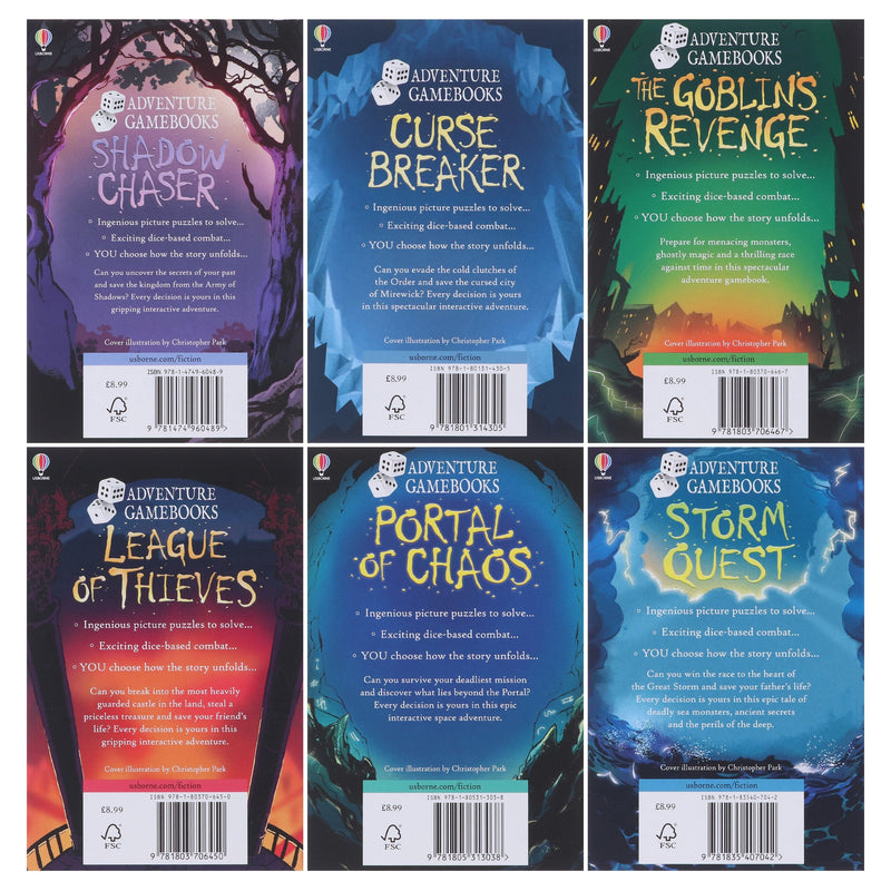 Adventure Gamebooks Series Illustrated 6 Books Collection Set - Ages 9+ - Paperback 9-14 Usborne Publishing Ltd