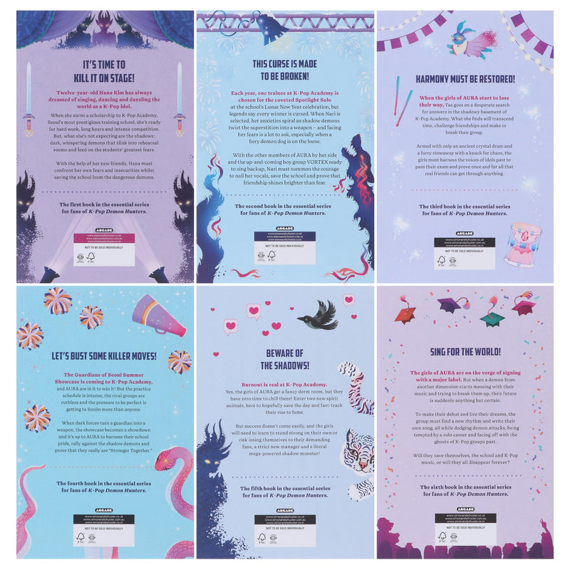 K-Pop Academy Series by Mina Finch 6 Books Collection Set - Ages 8+ - Paperback 7-9 Simon & Schuster